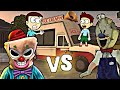 Ice Scream 3 vs Freaky Clown Town Mystery | Shiva and Kanzo Gameplay