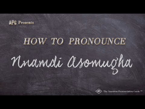 How to Pronounce Nnamdi Asomugha (According to NNAMDI ASOMUGHA!)