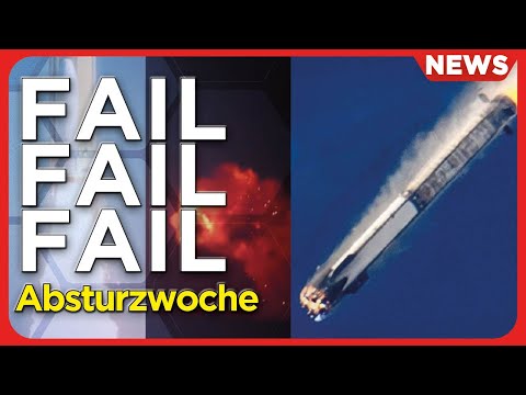 Raumfahrt-News: 3 Abstürze China, Korea & Japan; SpaceX Starship Booster finale Höhe, Marsschatten