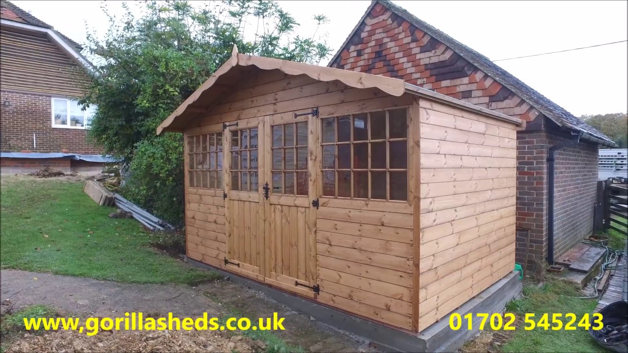 12 x 8 Georgian summerhouse with half glazed doors