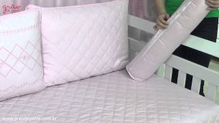 Kit Cama Babá Filó Rosa | Ref: 30260