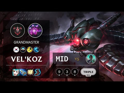 Vel'Koz Mid vs Karma - KR Grandmaster Patch 10.13