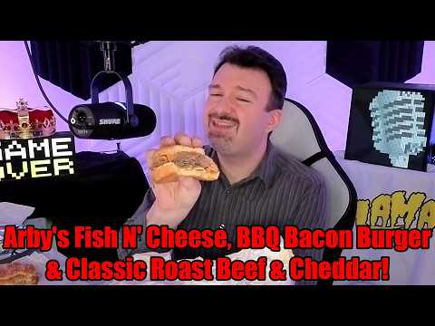 DSP Tries It Ep. 202 - Arby's Fish N' Cheese, BBQ Bacon Burger & Classic Roast Beef & Cheddar!