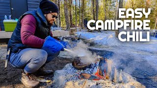 DELICIOUS and EASY Campfire Chili | Camping Recipes for Beginners | Camping Meals for Families