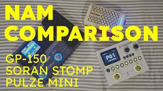 Video thumbnail for Valeton GP-150 vs Soran Stomp vs Hotone Pulze Mini NAM Comparison! No Talking (Budget amp modelers) by The Tonio Method