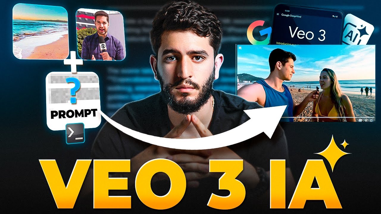 VEO 3 IA - COMO USAR e CRIAR VÍDEOS - PASSO a PASSO + PROMPTS de exemplo (Nova ia do Google)