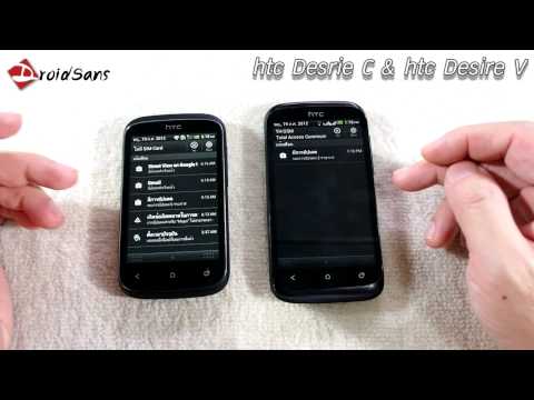 DroidSans Review : HTC Desire C and HTC Desire V dual-sim (Eng Sub)