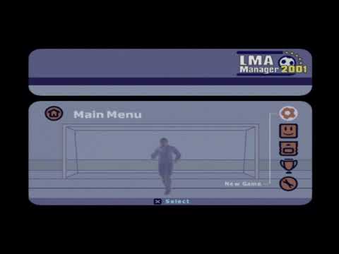 LMA Manager 2001 Music Song Main Menu