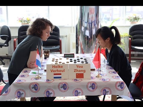 Heike Verheul (NED) - You Zhang (CHN). Women's World Draughts Championship. 2019.
