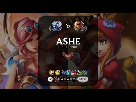 Ashe Support vs Annie - KR Grandmaster Patch 13.4
