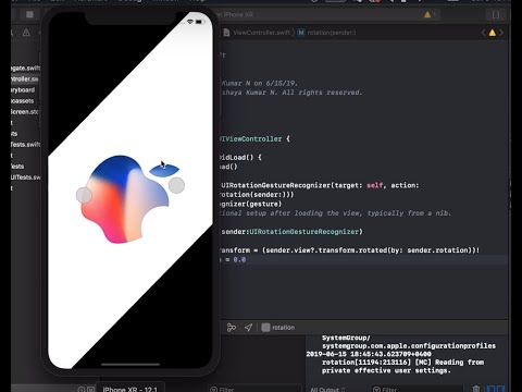 How to use rotation gesture in swift