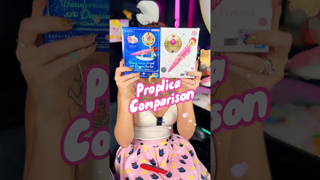Sailor Moon Brilliant color edition Transformation brooch and disguise pen comparison #proplica