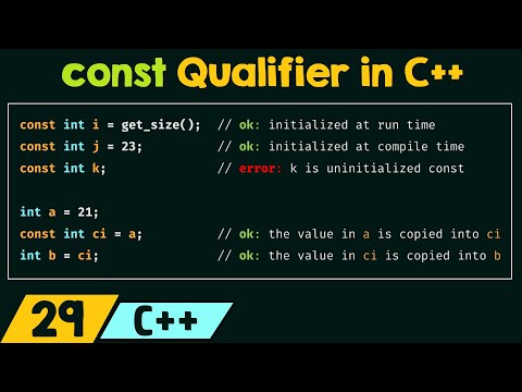 const Qualifier in C