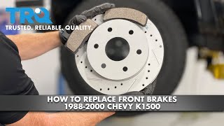 How to Replace Front Brakes 1988-2000 Chevy K1500