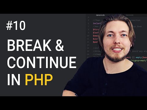 10 Break and Continue in PHP | Procedural PHP Tutorial For Beginners | PHP Tutorial | mmtuts