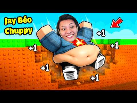 [ROBLOX] JayGray +1 Click Tăng Cân Nặng Phá Map🍖😋Thử Thách Mukbang Đồ Ăn ASMR Siêu Hài Hước