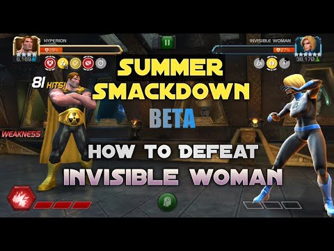 How to Defeat Invisible woman |Summer Smackdown Beta| Marvel Contest of Champions