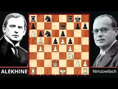 Every Chess Player Must Know About Alekhine's Gun - Alexander Alekhine vs Aron Nimzowitsch