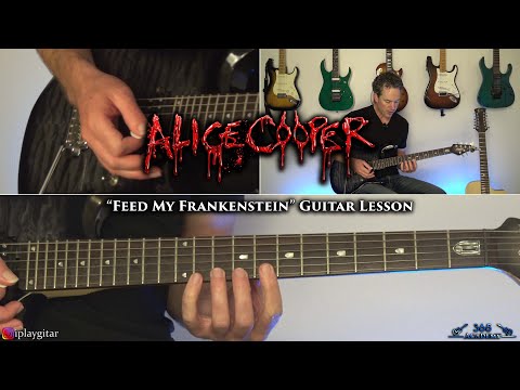Alice Cooper - Feed My Frankenstein Guitar Lesson