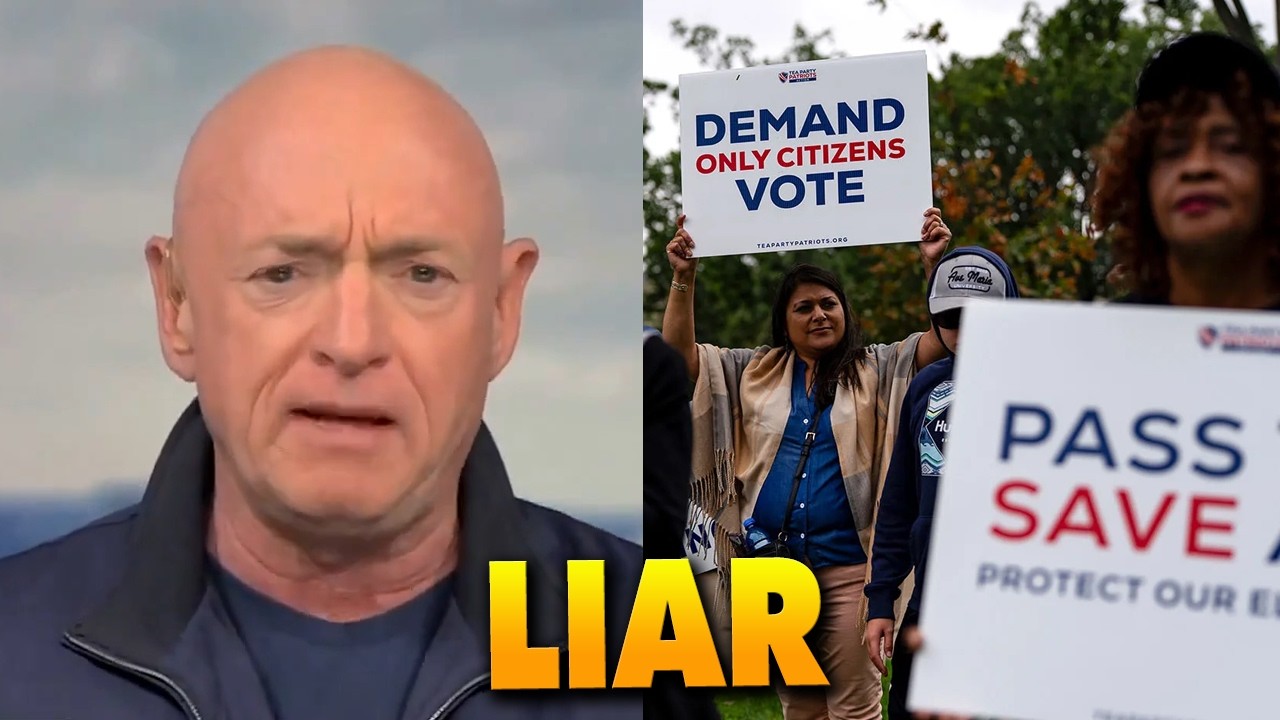Mark Kelly CAUGHT spitting COMPLETE BULLSH*T about the SAVE Act