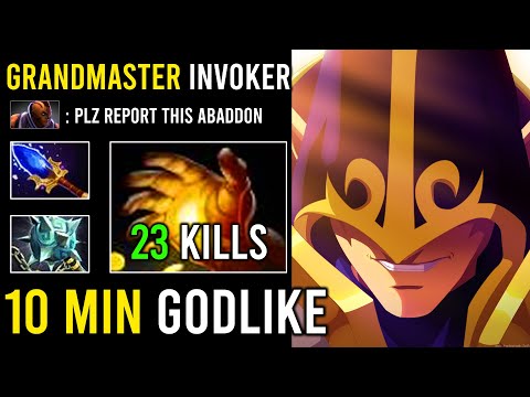 How to Play Mid Invoker Like a Grandmaster Tier with 10 Minute Godlike Easy Enemy Surrender Dota 2