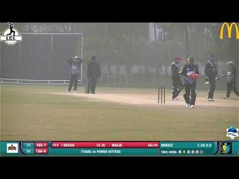 LCL-32 SUNDAY ( B ) MATCH#05 TITANS VS POWER HITTERS