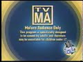 Comedy Central Mature Audience Only Yellow And Blue Warning Spring 2001