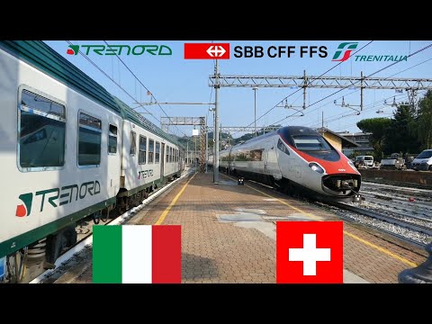 INCROCIO tra un REGIONALE TRENORD e un EUROCITY SBB! 🇮🇹🇨🇭