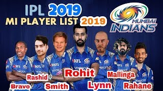 Mumbai Indians Team 2019 Players List || IPL 2019 Mumbai Indians ||