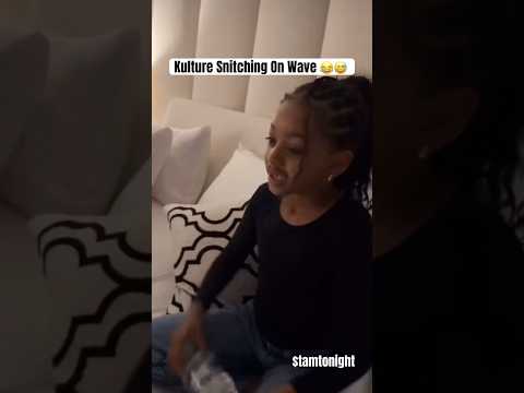 Kulture tells Cardi B about Wave saying bad words 😂😅 #tamtonight