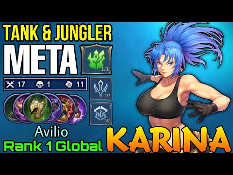 Tank & Jungler META Karina Deadly HyperCarry - Top 1 Global Karina by Avilio - Mobile Legends