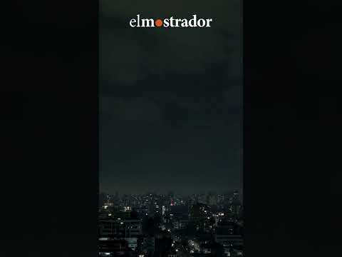 Así se vio el avance de las nubes durante la noche en la región Metropolitana