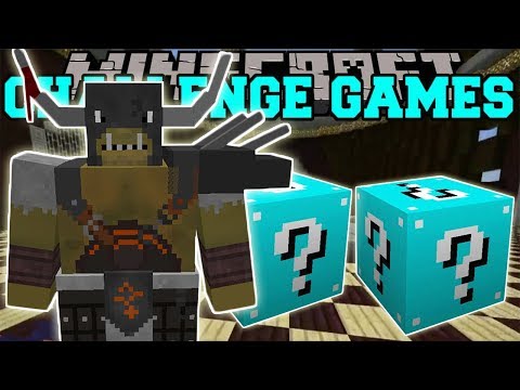 PopularMMOs Pat and Jen Minecraft WITCH CHALLENGE GAMES Lucky Block Mod Modded Mini Game