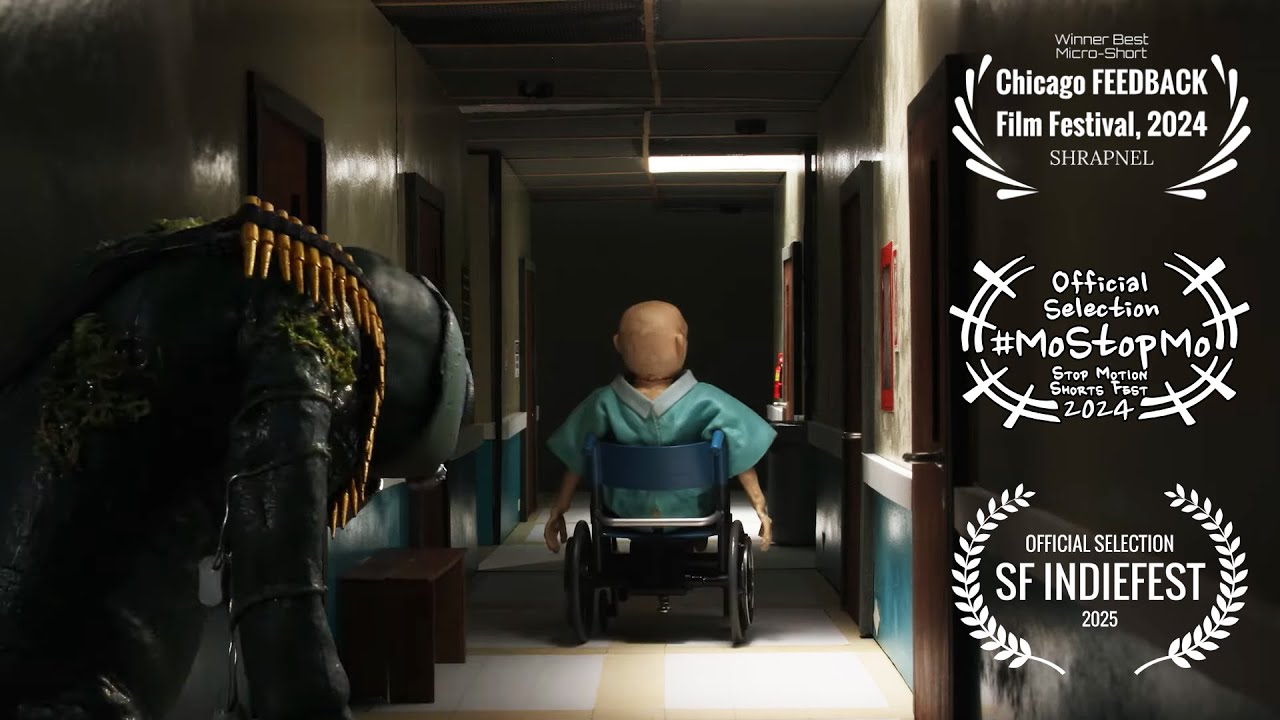 "SHRAPNEL" - Stop Motion Animated Short Horror Film by Nathan Gagnon