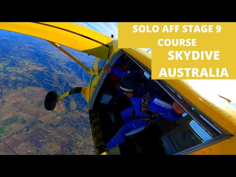 SOLO AFF 9 STAGES SKYDIVE QUEENSLAND, AUSTRALIA