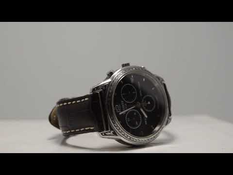 Hand engraving by Mikhail Davydov-Swiss made Watch Tissot PR 100 Chronograph