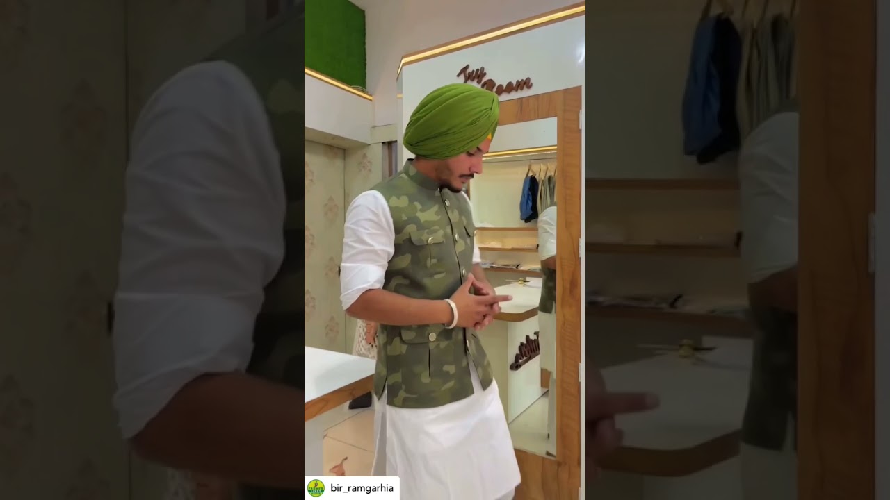 Designer army jacket with kurta pyjama .. RT DESIGNERS. .#bir ramgarhia #shots