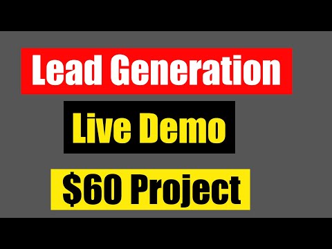 Lead Generation Master Course | Lead Generation Live Demo Work |60 Lead Generation Project |Fiverr