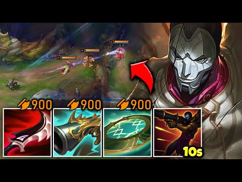 Jhin but I have 900 AD and can ult 4 times per fight (16 Total Shots)