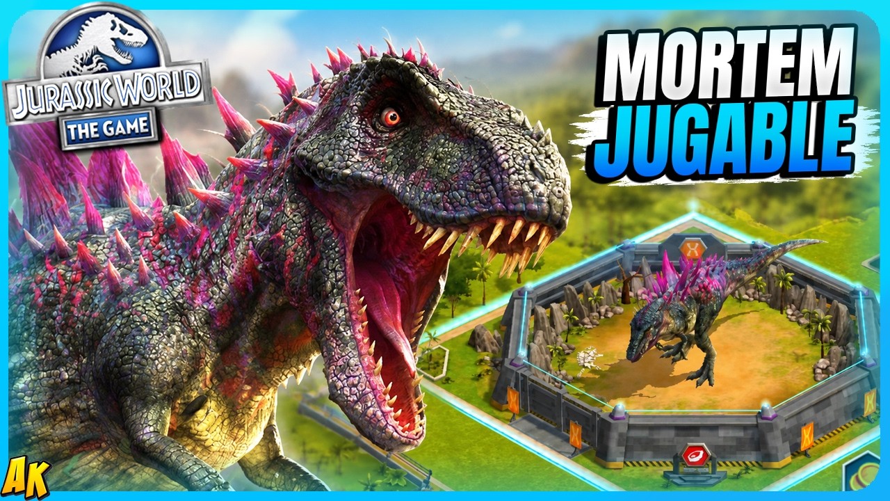 MORTEM REX DESBLOQUEADO a NIVEL MÁXIMO! // JURASSIC WORLD THE GAME