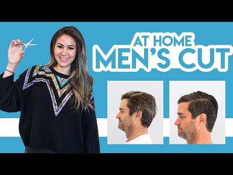 Part of a video titled How To Cut Mens Hair, Step By Step For Beginners - YouTube