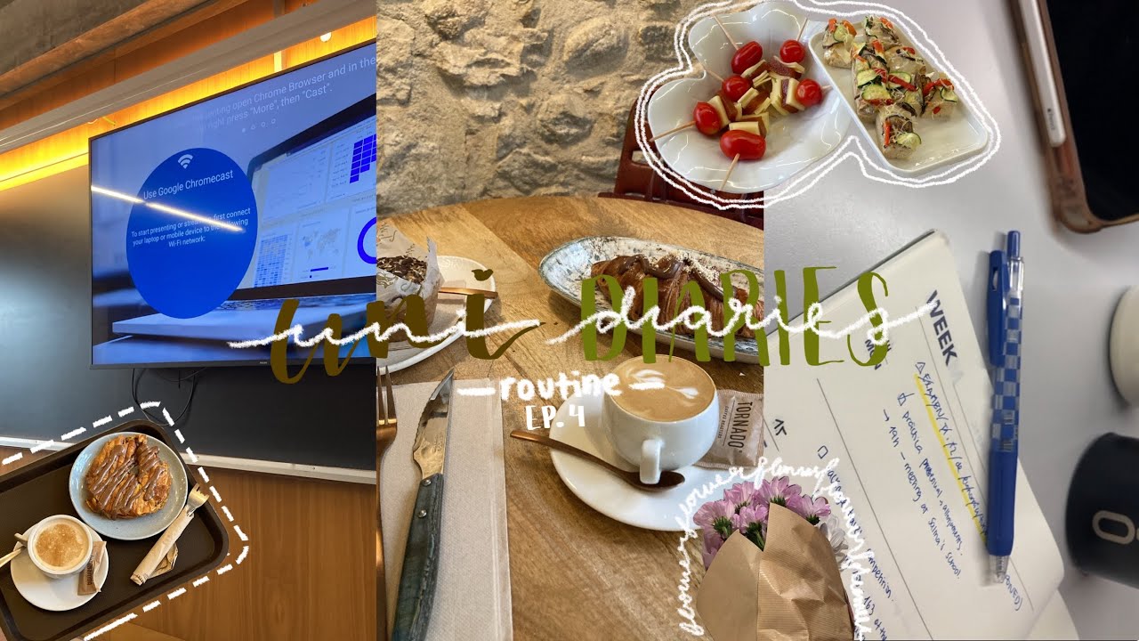 uni diaries ✧˚ · . | study with me, uni routine, coffee dates🧂