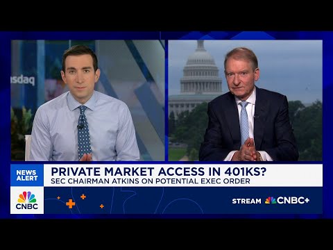 SEC Chair Paul Atkins on the GENIUS Act, private equity in 401(k)s and crypto investing