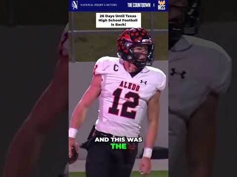 Posting 1 play every day until Texas High School Football is back! 26 Days left!