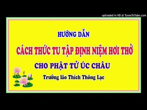 Hướng dẫn cách thức tu tập ĐNHT cho Phật tử Úc châu - Trưởng lão Thích Thông Lạc