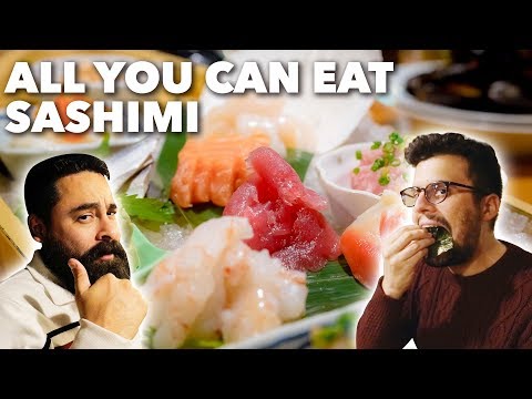 DELICIOUS and CHEAP SUSHI Buffet in Tokyo! | Shinjuku [4K]