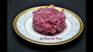 Cipolle rosse in agrodolce. Ricetta facile.
