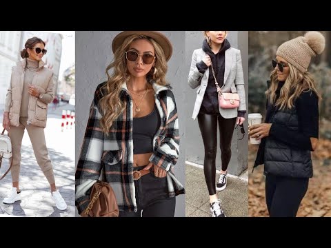 MODA 2022 MUJER LOOKS Y OUTFITS CÓMO VESTIR EN OTOÑO INVIERNO //  IDEAS ROPA DE MODA Fashion Outfits