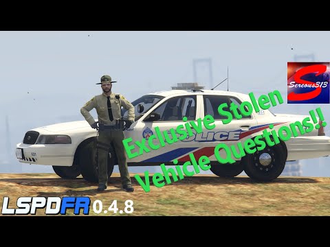 LSPDFR 0.4.8! Stolen Vehicle And Shots Fired!!