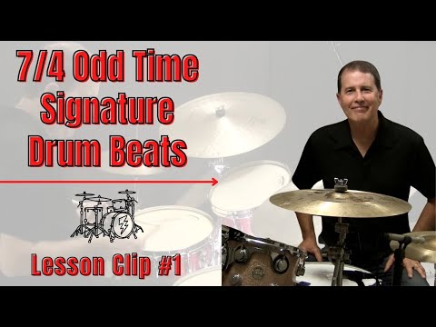 7/4 Odd Time Signature Drum Beats - Drum Lesson 1- #shorts